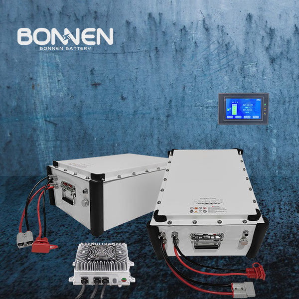96V 4,8KWH 50Ah Li-Ionen-Boot-Batterie-Pack Fernbedienung LCD-Monitor Aluminiumgehäuse
